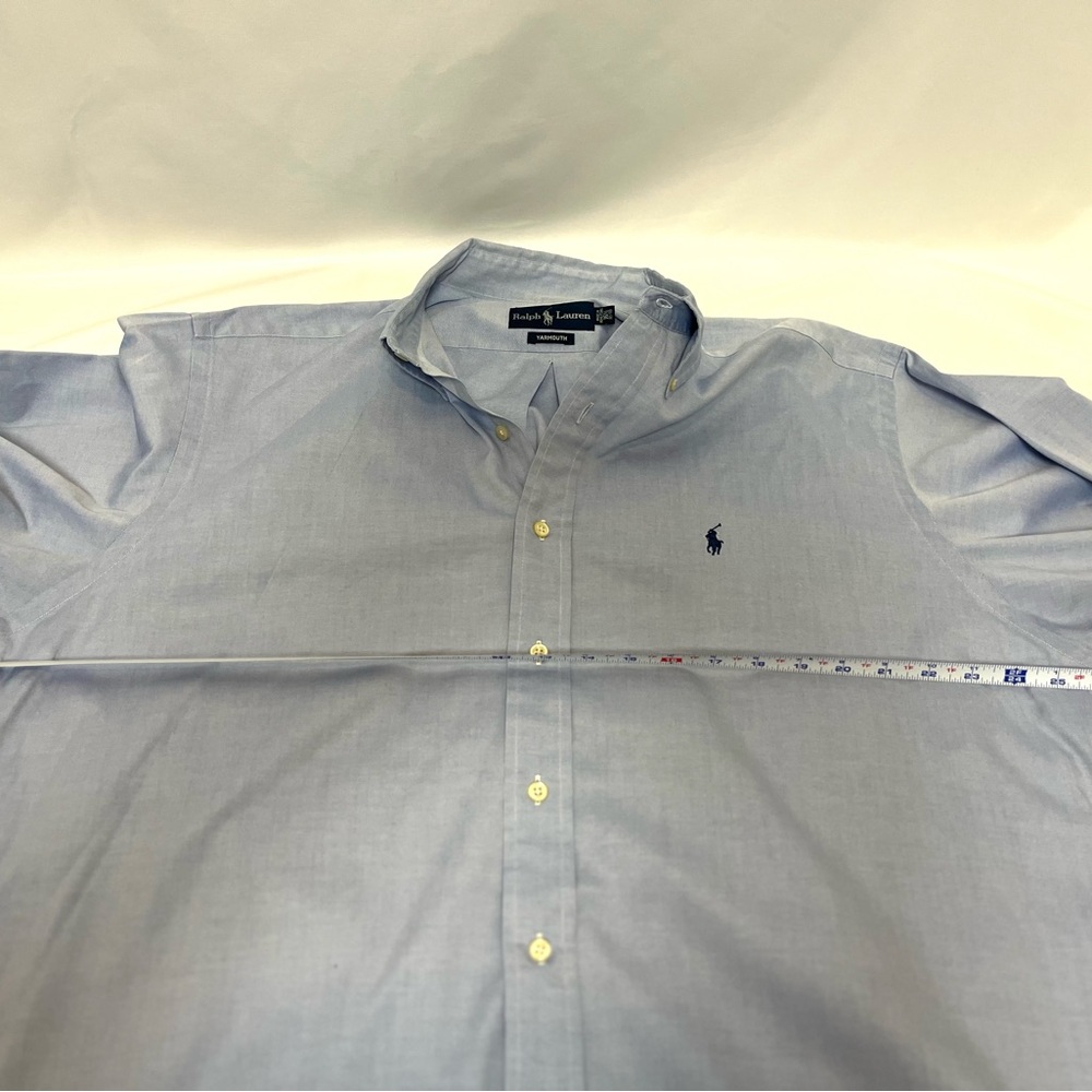 Ralph Lauren Men's Blue Shirt Size Large 16-1/2 - 32/33 Length 33” - Picture 6 of 8